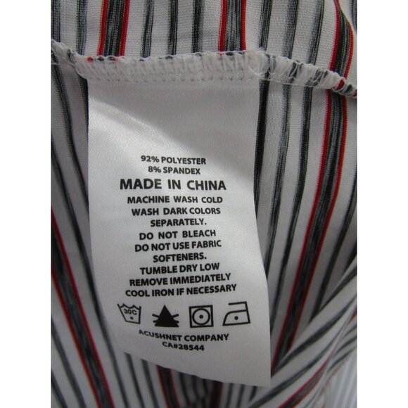 FootJoy Polo Shirt XL FJ Golf Pullover Rugby Striped Logo Stretch - Picture 10 of 11